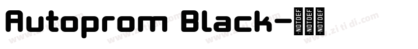 Autoprom Black字体转换 Autoprom Black字体转换